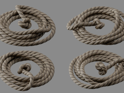 Rope Pile Collection 3Dモデル