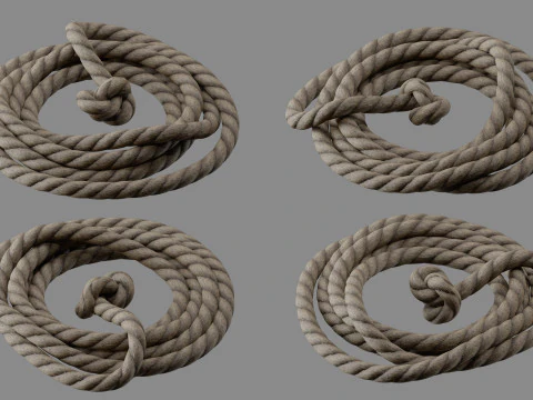 Rope Pile Collection 3D Model