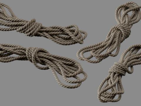 Rope Pile Collection 3D Model