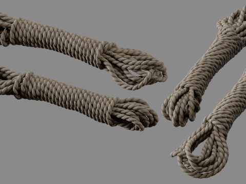 Rope Pile Collection 3Dモデル