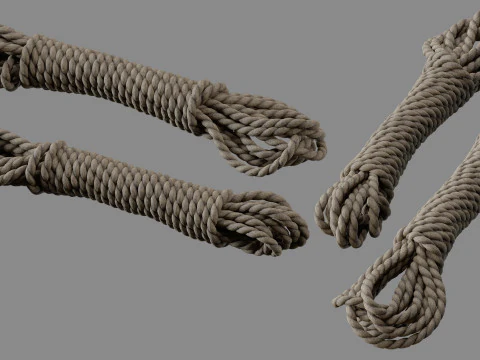 Rope Pile Collection 3D Model