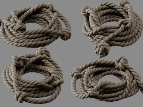 Rope Pile Collection 3D Model
