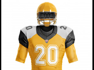 american football uniform 3D 模型