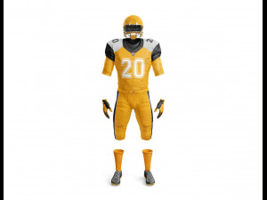 american football uniform Modelo 3D