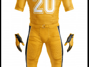 american football uniform Modelo 3D