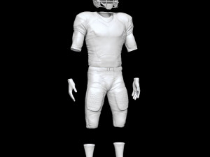 american football uniform Modelo 3D
