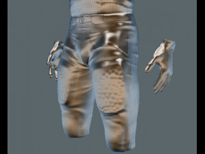american football uniform Modelo 3D