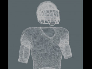 american football uniform Modelo 3D