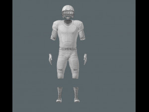 american football uniform Modelo 3D