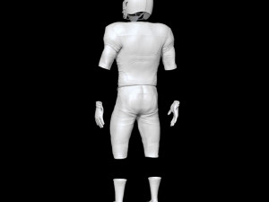 american football uniform Modelo 3D