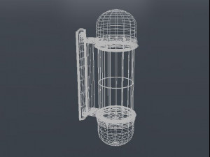 realistic barber pole Modelo 3D