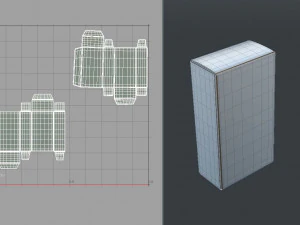 scatola del pacchetto 5 Modello 3D