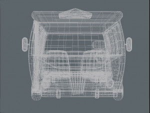 school bus low-poly 3Dモデル
