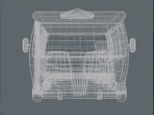 school bus low-poly 3D Model