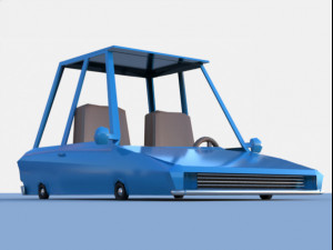 cartoon car low-poly 3D Model