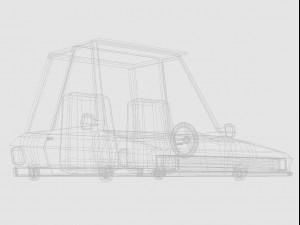 cartoon car low-poly 3D Model