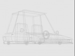 cartoon car low-poly 3D Model