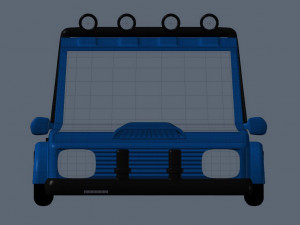 cartoon car low-poly 3D Model