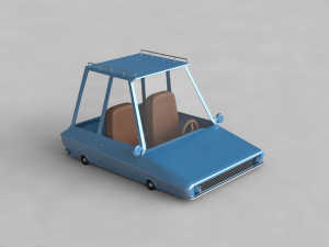 cartoon car low-poly 3D मॉडल
