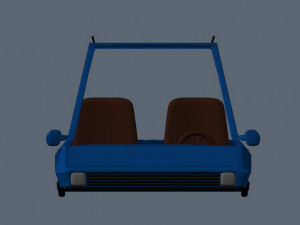 cartoon car low-poly Modello 3D