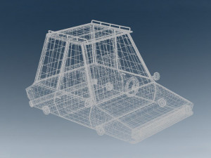 cartoon car low-poly Modello 3D