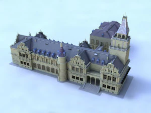 detailed 3d castle 3D Model
