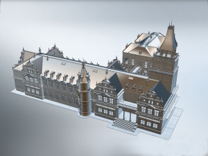 detailed 3d castle Model 3D