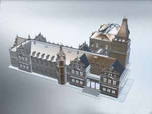 detailed 3d castle 3D Model