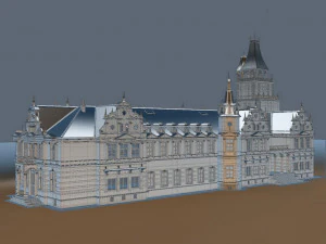 detailed 3d castle 3D Model