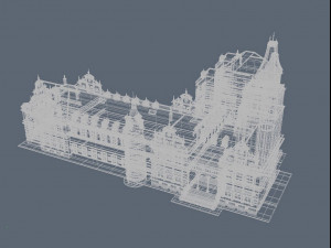 detailed 3d castle Model 3D