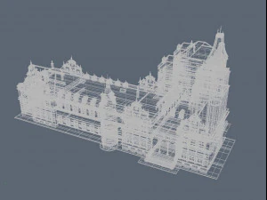 detailed 3d castle 3D Model
