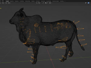 Bovini fotorealistici Modello 3D