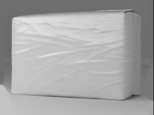 diaper pack are two versions a low poly or high poly 3D Model