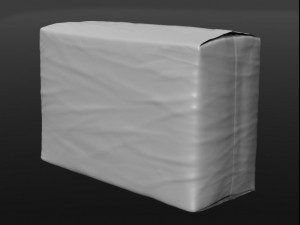 diaper pack are two versions a low poly or high poly 3D Model