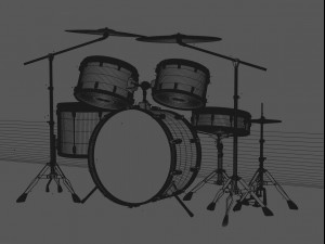 drum sets 3D Модель