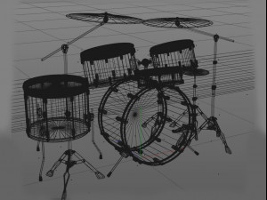 drum sets 3D Модель
