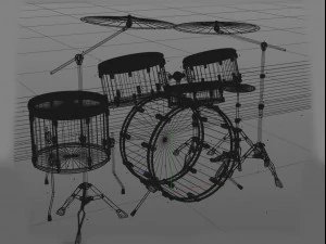 drum sets 3D Model