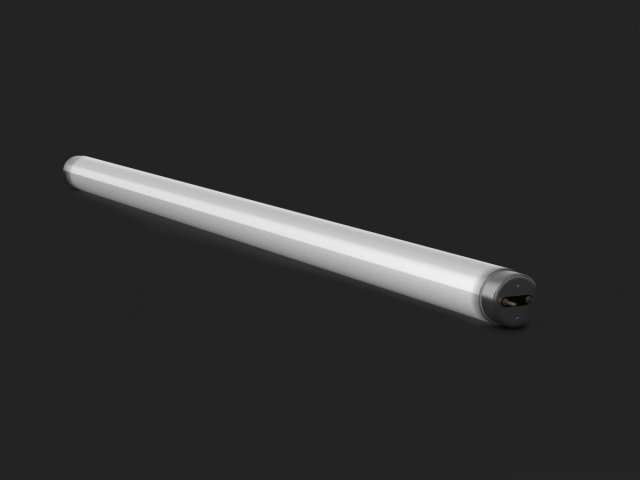 fluorescent tube 3D Модель .c4d .max .obj .3ds .fbx .stl .blend 