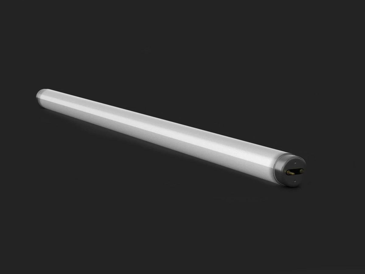 fluorescent tube 3D Model .c4d .max .obj .3ds .fbx .stl .blend 