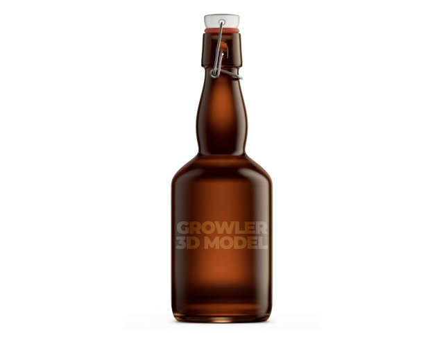 growler beer Modello 3D .c4d .max .obj .3ds .fbx .stl .blend 