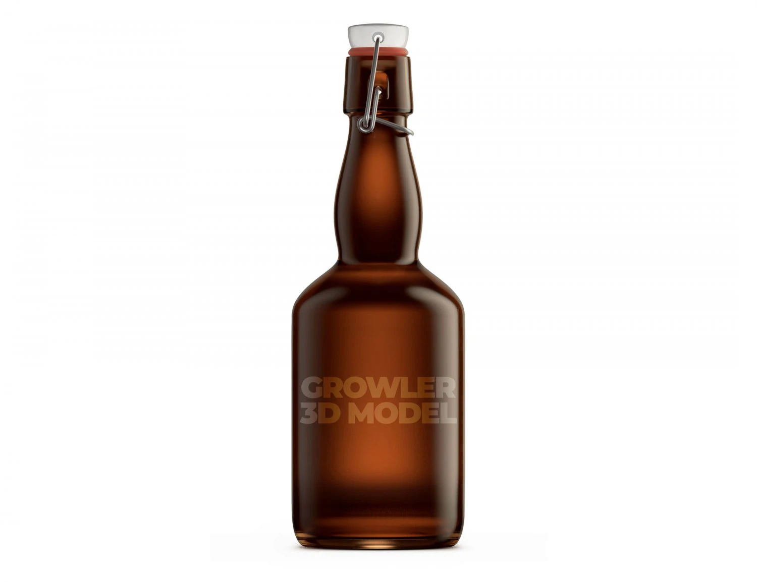 growler beer 3D Model .c4d .max .obj .3ds .fbx .stl .blend 