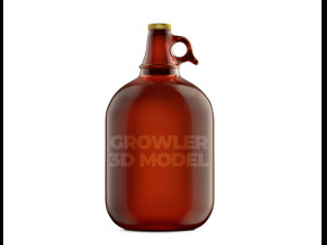growler beer Modello 3D
