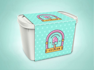 ice cream container 3D 模型