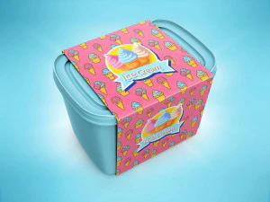 ice cream container 3D Model