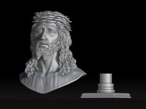 Jesus bust 3D Baskı Modeli
