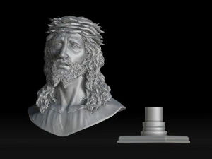 Jesus bust 3D Print Model