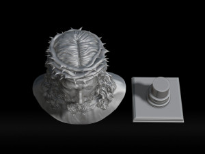 Jesus bust 3D Baskı Modeli