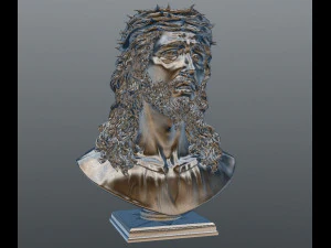 Jesus bust 3D Print Model