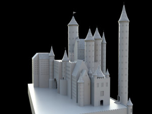 medieval castle 3D मॉडल