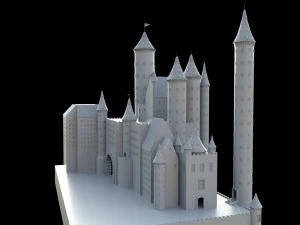 medieval castle 3D Model